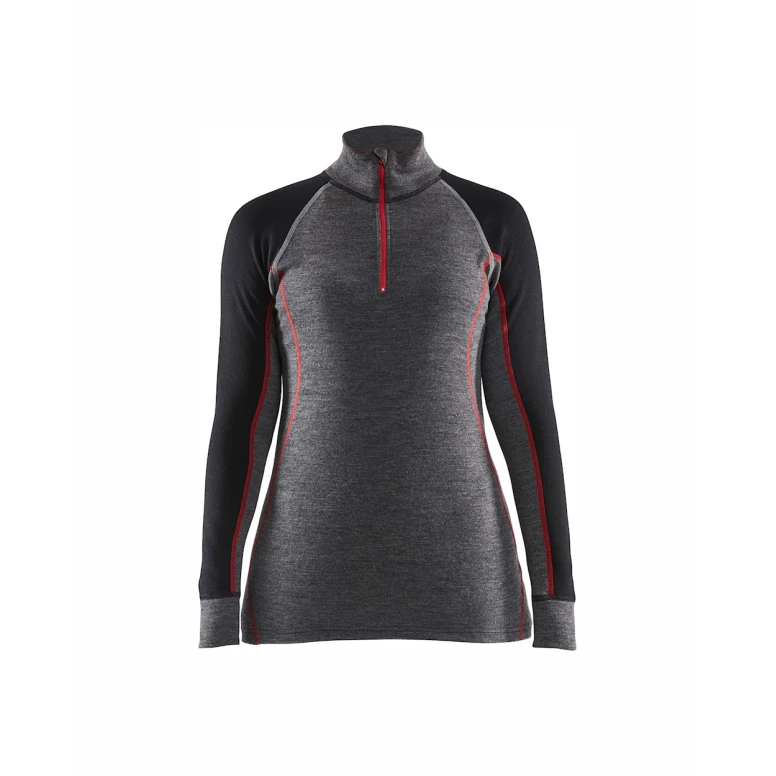 Thermo-Arbeits-Shirt mit langen Ärmeln und Reißverschluss Blaklader X Warm Lady 729917369699L