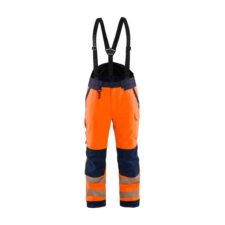 Latzhose Arbeitshose mit hoher Sichtbarkeit mehreren Taschen wasserdicht von Blaklader High Vis Winter 187519773389M