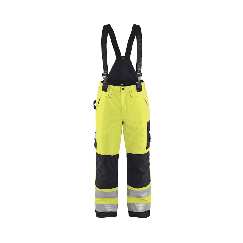 Latzhose Arbeitshose mit hoher Sichtbarkeit mehreren Taschen wasserdicht von Blaklader High Vis Winter 188519773399C50