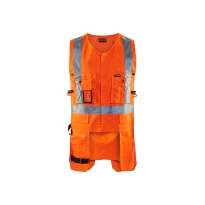Arbeitsweste Hochsichtbar mit mehreren Taschen Blaklader mit durchgehendem Reißverschluss 302718043300L