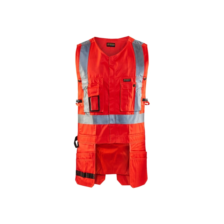 Arbeitsweste Hochsichtbar mit mehreren Taschen Blaklader mit durchgehendem Reißverschluss 302718043300L
