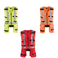 Arbeitsweste Hochsichtbar mit mehreren Taschen Blaklader mit durchgehendem Reißverschluss 302718043300L