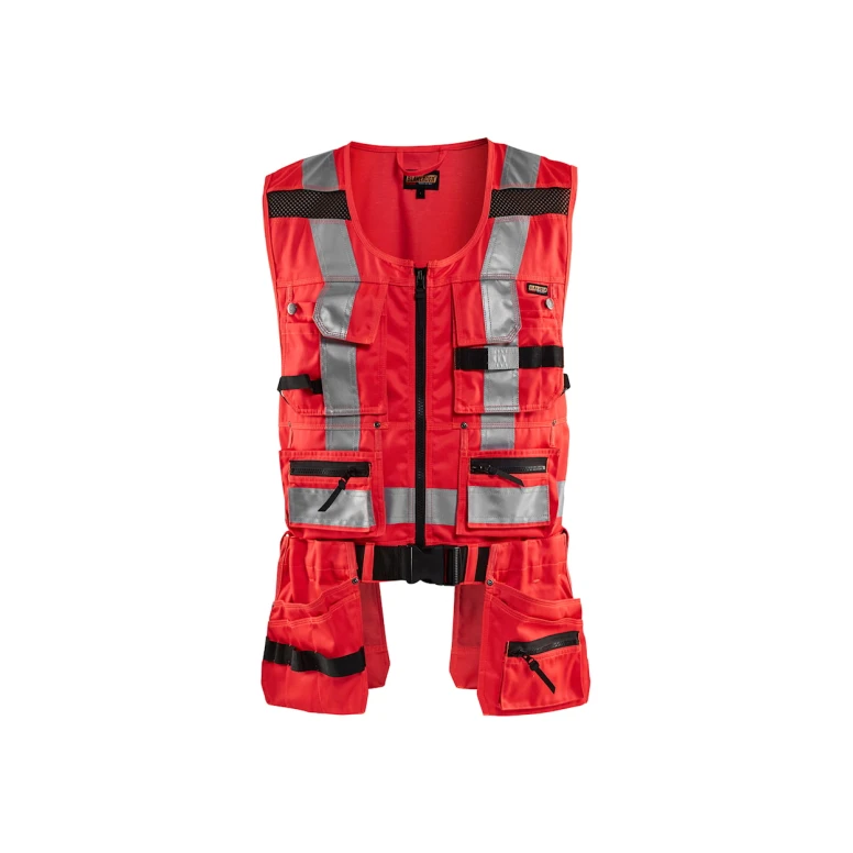Arbeitsweste Hochsichtbar mit mehreren Taschen Blaklader mit durchgehendem Reißverschluss 302718043300L