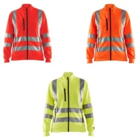 Arbeits-Fleecejacke Blaklader hohe Sichtbarkeit Mehrfachtaschen Vollreißverschluss Damen 330819743300L
