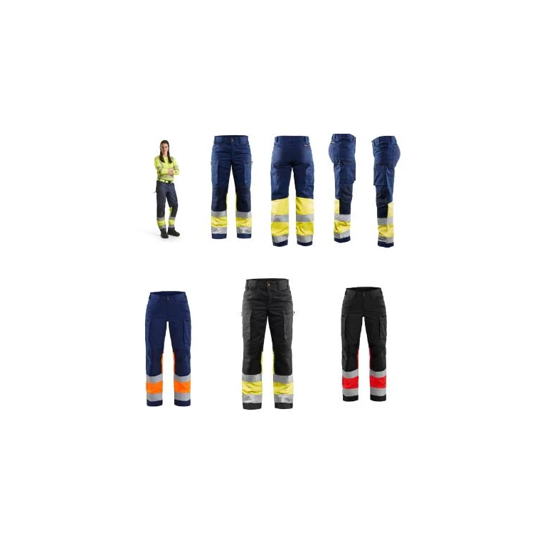 High-Vis Stretch Arbeitshose mit vielen Taschen für Damen 716118119955C50