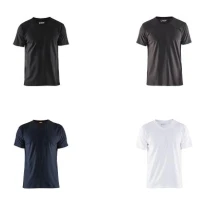 Kurzarm-Arbeits-T-Shirt Blaklader, V-Ausschnitt, Stretch 336010291000L