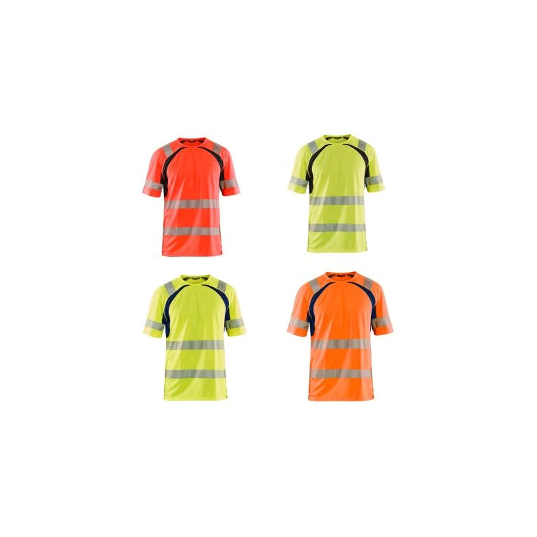 Arbeits-T-Shirt Blaklader mit hoher Sichtbarkeit und UV-Schutz kurze Ärmel 339710133389L