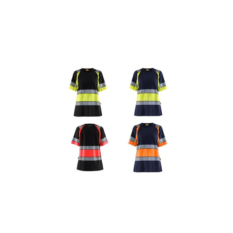 Arbeits-T-Shirt Blaklader für hohe Sichtbarkeit 100% Baumwolle kurze Ärmel Damenmodell 341010308833L