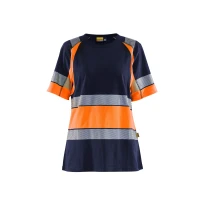 Arbeits-T-Shirt Blaklader für hohe Sichtbarkeit 100% Baumwolle kurze Ärmel Damenmodell 341010308833L
