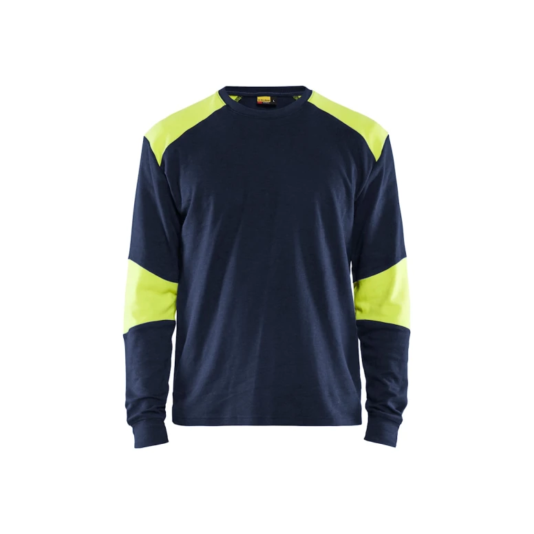 Langarm-Arbeits-T-Shirt von Blaklader Multinorm flammhemmend antistatisch 345717618933L