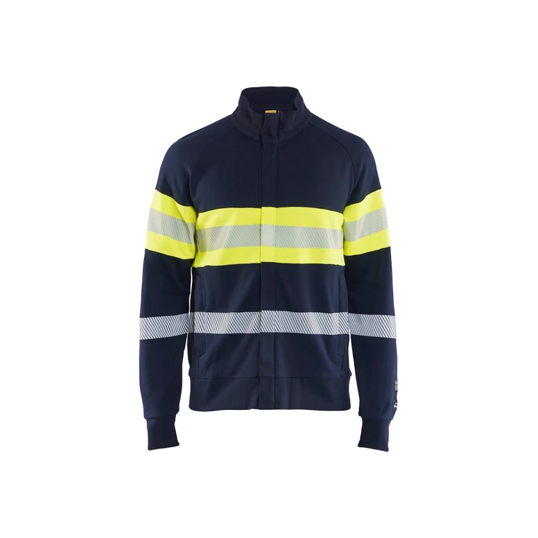 Arbeitsjacke Blaklader mit durchgehendem multinorm  Reißverschluss Hochsichtbarkeit flammschutz antistatisch 346217628933L
