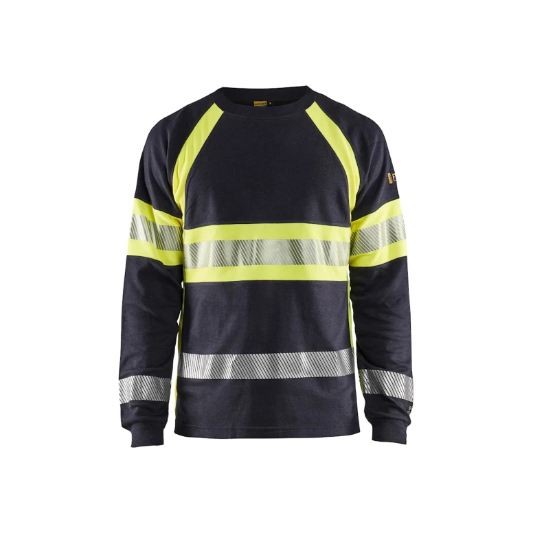 Langarm-Arbeits-T-Shirt Blaklader Hochsichtbarkeit Multinorm Feuerfest Antistatisch 348417618933L