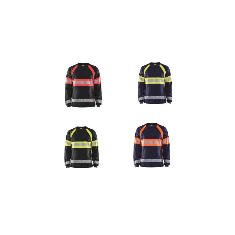 Arbeitsschutz-T-Shirt Blaklader hohe Sichtbarkeit 100% Baumwolle lange Ärmel 351010308833L