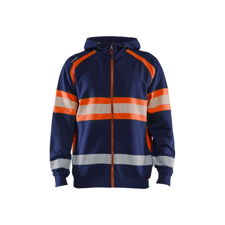 Arbeitsjacke Blaklader hohe Sichtbarkeit 100% Baumwolle Reißverschluss mit kapuze 355211588933L