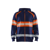 Arbeitsjacke Blaklader hohe Sichtbarkeit 100% Baumwolle Reißverschluss mit kapuze 355211588933L