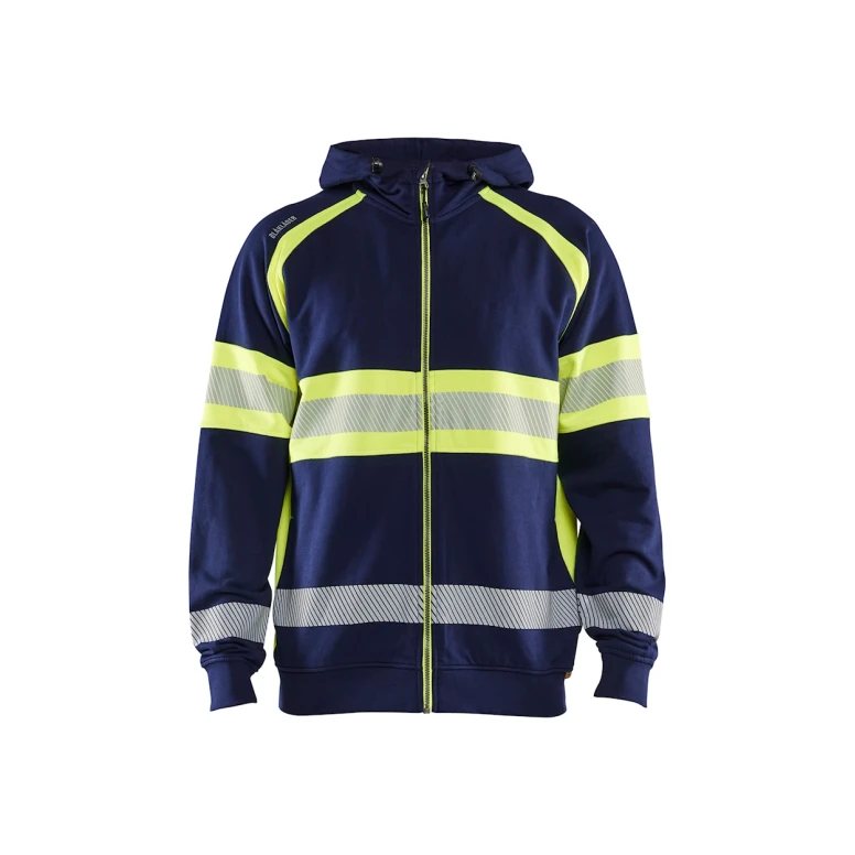 Arbeitsjacke Blaklader hohe Sichtbarkeit 100% Baumwolle Reißverschluss mit kapuze 355211588933L