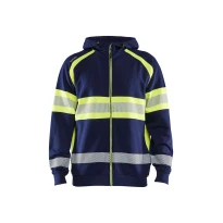 Arbeitsjacke Blaklader hohe Sichtbarkeit 100% Baumwolle Reißverschluss mit kapuze 355211588933L