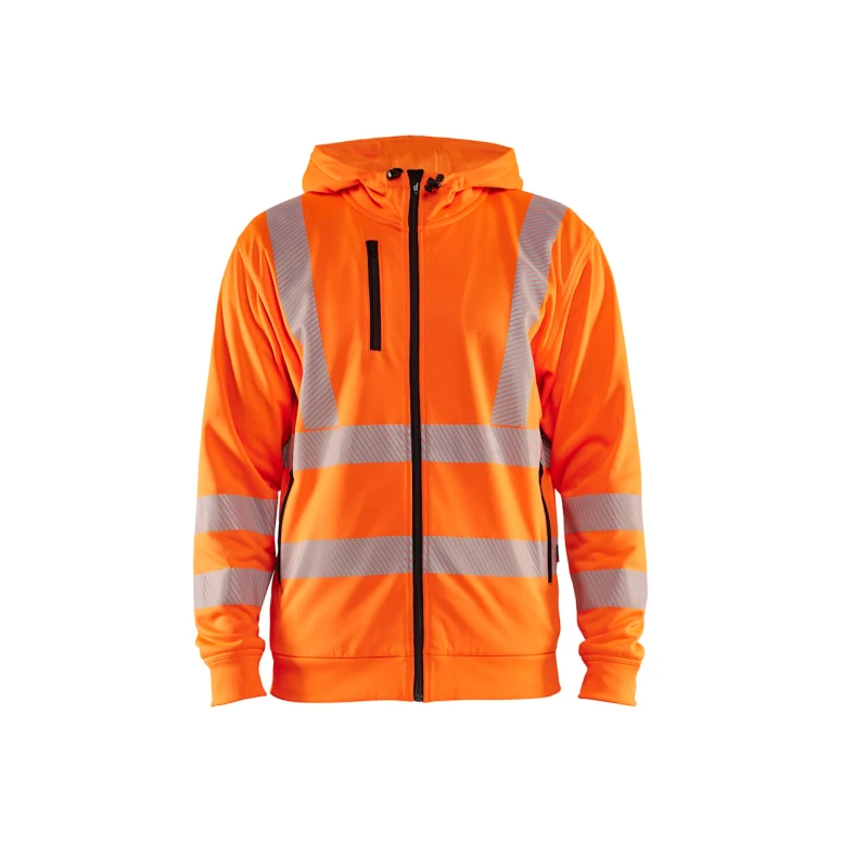Arbeits-Sweatshirt mit durchgehendem Blaklader Reißverschluss und Kapuze hohe Sichtbarkeit 356525383300L