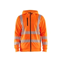 Arbeits-Sweatshirt mit durchgehendem Blaklader Reißverschluss und Kapuze hohe Sichtbarkeit 356525383300L