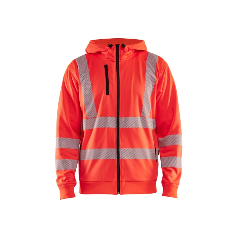 Arbeits-Sweatshirt mit durchgehendem Blaklader Reißverschluss und Kapuze hohe Sichtbarkeit 356525383300L