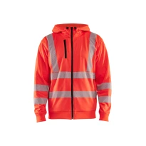 Arbeits-Sweatshirt mit durchgehendem Blaklader Reißverschluss und Kapuze hohe Sichtbarkeit 356525383300L
