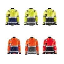Wasserabweisende Arbeitsjacke mit hoher Sichtbarkeit und vielen Taschen High Vis Blaklader 4064181133894L