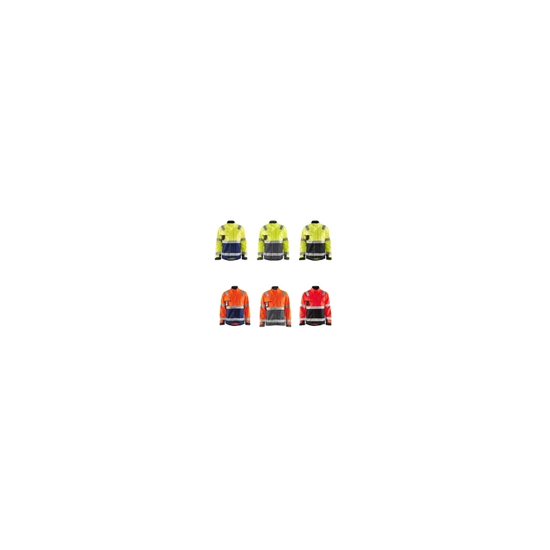 Wasserabweisende Arbeitsjacke mit hoher Sichtbarkeit und vielen Taschen High Vis Blaklader 4064181133894L