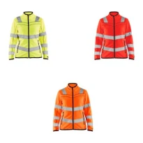 Arbeitsjacke hohe Sichtbarkeit Blaklader durchgehender Reißverschluss Mikrofleece für Damen 496610103300M
