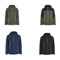 Arbeits-Shelljacke Striker mit vielen Taschen Blaklader Stretch mit Kapuze wasserdicht 498019164209L