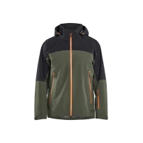 Arbeits-Shelljacke Striker mit vielen Taschen Blaklader Stretch mit Kapuze wasserdicht 498019164209L