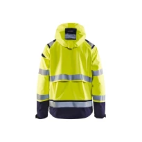 Arbeits-Shelljacke mit vielen Taschen Blaklader hohe Sichtbarkeit Stretch mit Kapuze wasserdicht 498719873389L