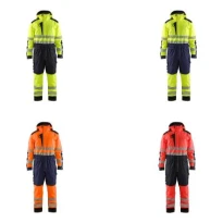 Arbeitsanzug mit vielen Taschen hohe Sichtbarkeit Blaklader wasserdicht mit Kapuze 672519773389L