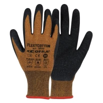 Arbeitshandschuhe Cofra Flexycotton in Latex G022-DD00