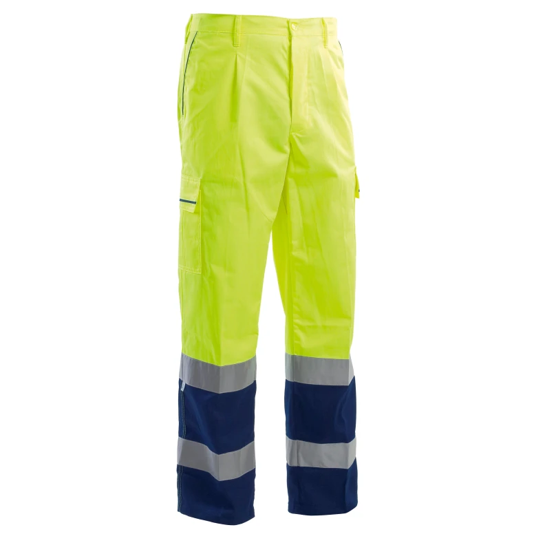 P&P Loyal Multitaschen-Arbeitshose 100% Baumwolle mit hoher Sichtbarkeit AVB02 204