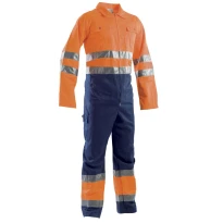 Arbeitsanzug mit hoher Sichtbarkeit und mehreren Taschen P&P Loyal AVB06 204