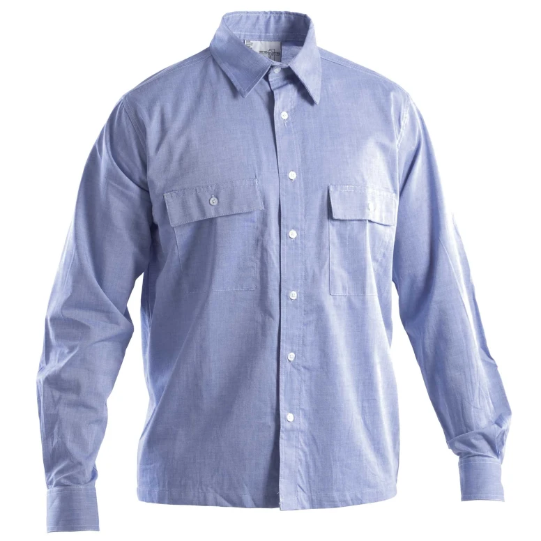 Arbeitshemd mit langen Ärmeln 100% Baumwolle chambray  P&P Loyal STX08 105