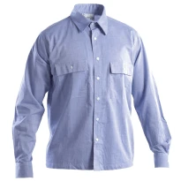Arbeitshemd mit langen Ärmeln 100% Baumwolle chambray  P&P Loyal STX08 105