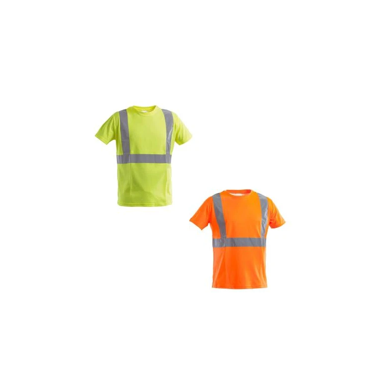 Arbeits-T-Shirt mit hoher Sichtbarkeit Rundhals Kurzarm P&P Loyal AVC14 202