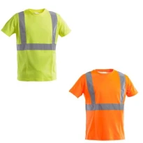 Arbeits-T-Shirt mit hoher Sichtbarkeit Rundhals Kurzarm P&P Loyal AVC14 202