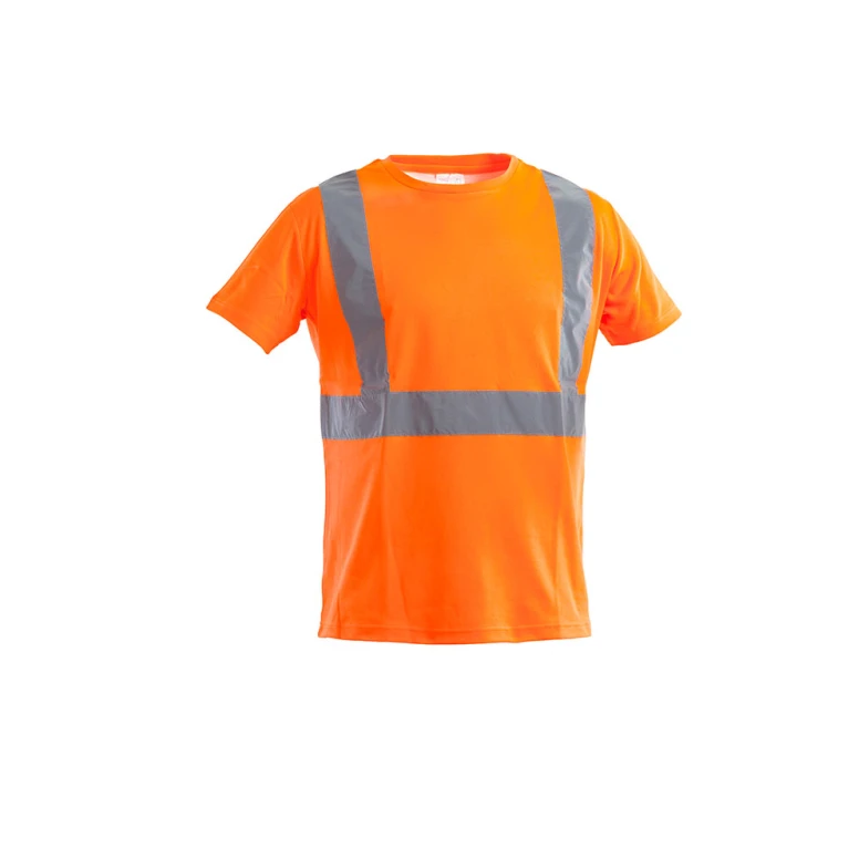 Arbeits-T-Shirt mit hoher Sichtbarkeit Rundhals Kurzarm P&P Loyal AVC14 202