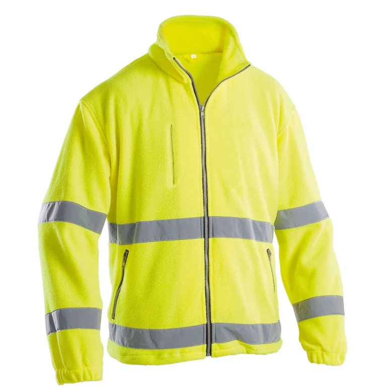 Arbeitssweatshirt aus Fleece mit hoher Sichtbarkeit und Reißverschluss P&P Loyal AVC16 307
