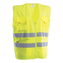 Arbeitsweste mit hoher Sichtbarkeit und mehreren Taschen P&P Loyal AVC36 306
