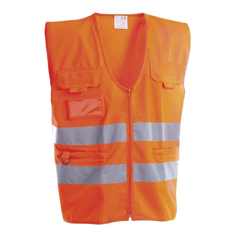 Arbeitsweste mit hoher Sichtbarkeit und mehreren Taschen P&P Loyal AVC36 306