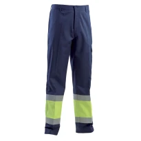Multitaschen-Arbeitshose mit hoher Sichtbarkeit flammhemmend antistatisch und pentavalent P&P Loyal AVI02 537