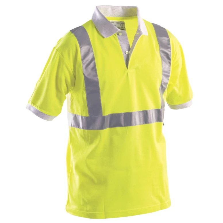 Arbeitspolo mit hoher Sichtbarkeit Kurzarm 100%Baumwolle P&P Loyal AVX11 110