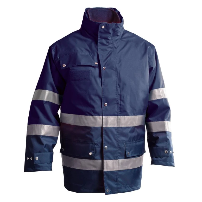 Arbeitsjacke Hohe Sichtbarkeit Multitaschen Winter 300 D P&P Loyal GGX30 413
