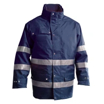 Arbeitsjacke Hohe Sichtbarkeit Multitaschen Winter 300 D P&P Loyal GGX30 413