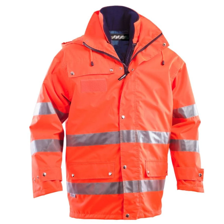 Arbeitsjacke Hohe Sichtbarkeit Multitaschen Winter 300 D P&P Loyal GGX30 413