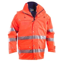 Arbeitsjacke Hohe Sichtbarkeit Multitaschen Winter 300 D P&P Loyal GGX30 413