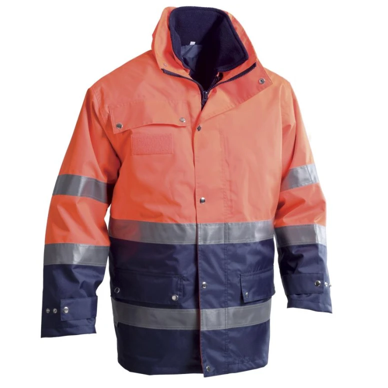 Arbeitsjacke Hohe Sichtbarkeit Multitaschen Winter 300 D P&P Loyal GGX30 413